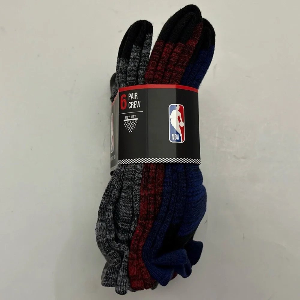 NBA Men's Basketball Cushioned Crew Socks